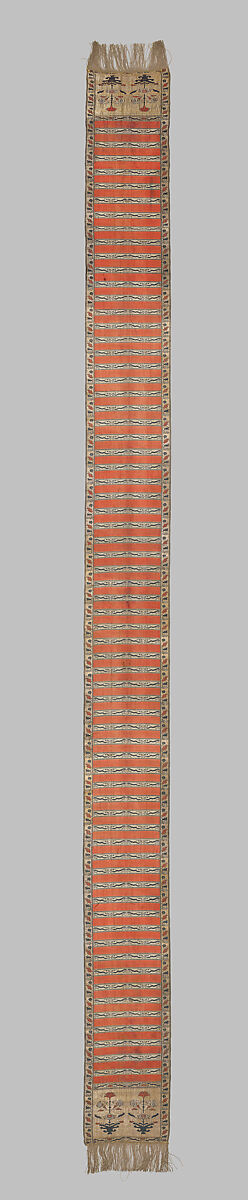 Sash, Silk and metal thread, Polish