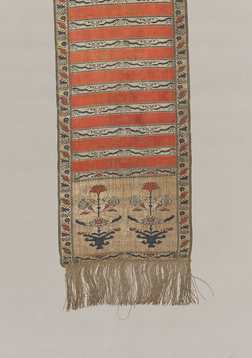 Sash, Silk and metal thread, Polish