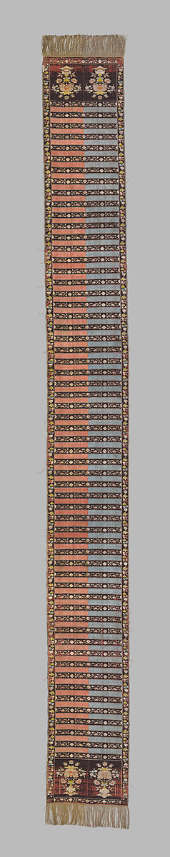 Sash, Manufactured by Jacob Paschalis, Silk and metal thread, Polish, Kobylka