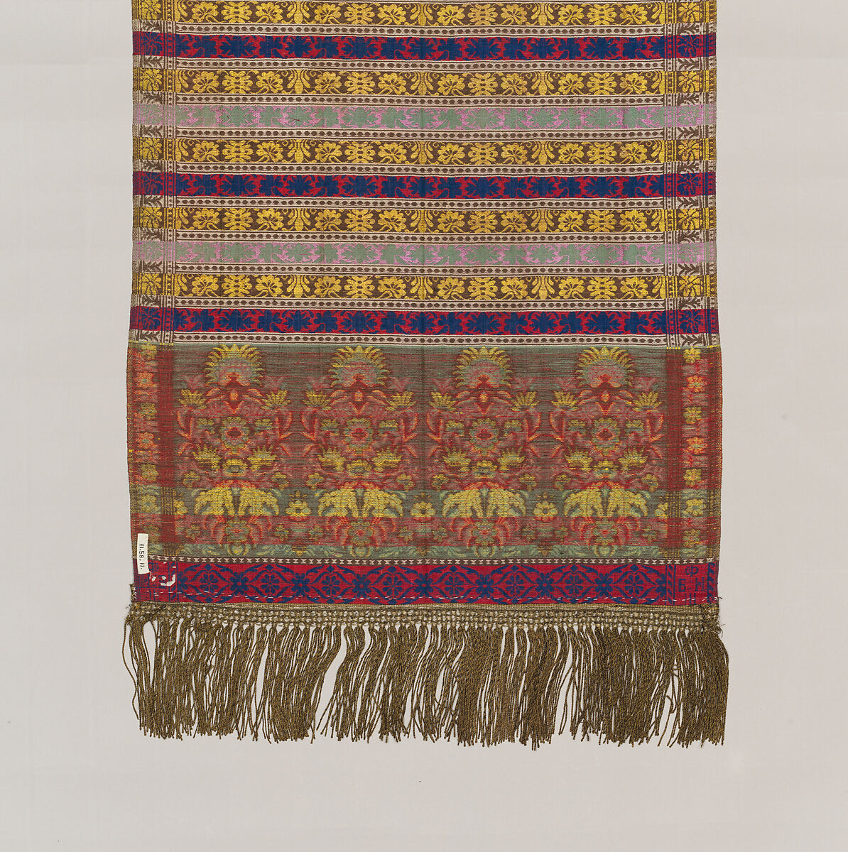 Sash, Silk and metal thread, Polish