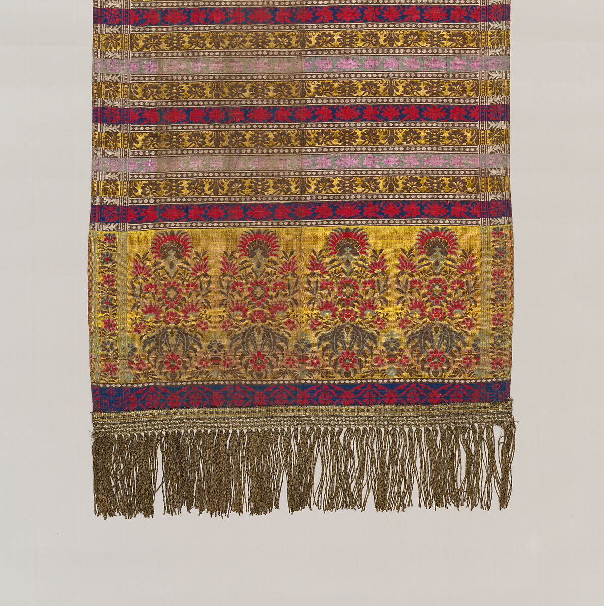 Sash, Silk and metal thread, Polish
