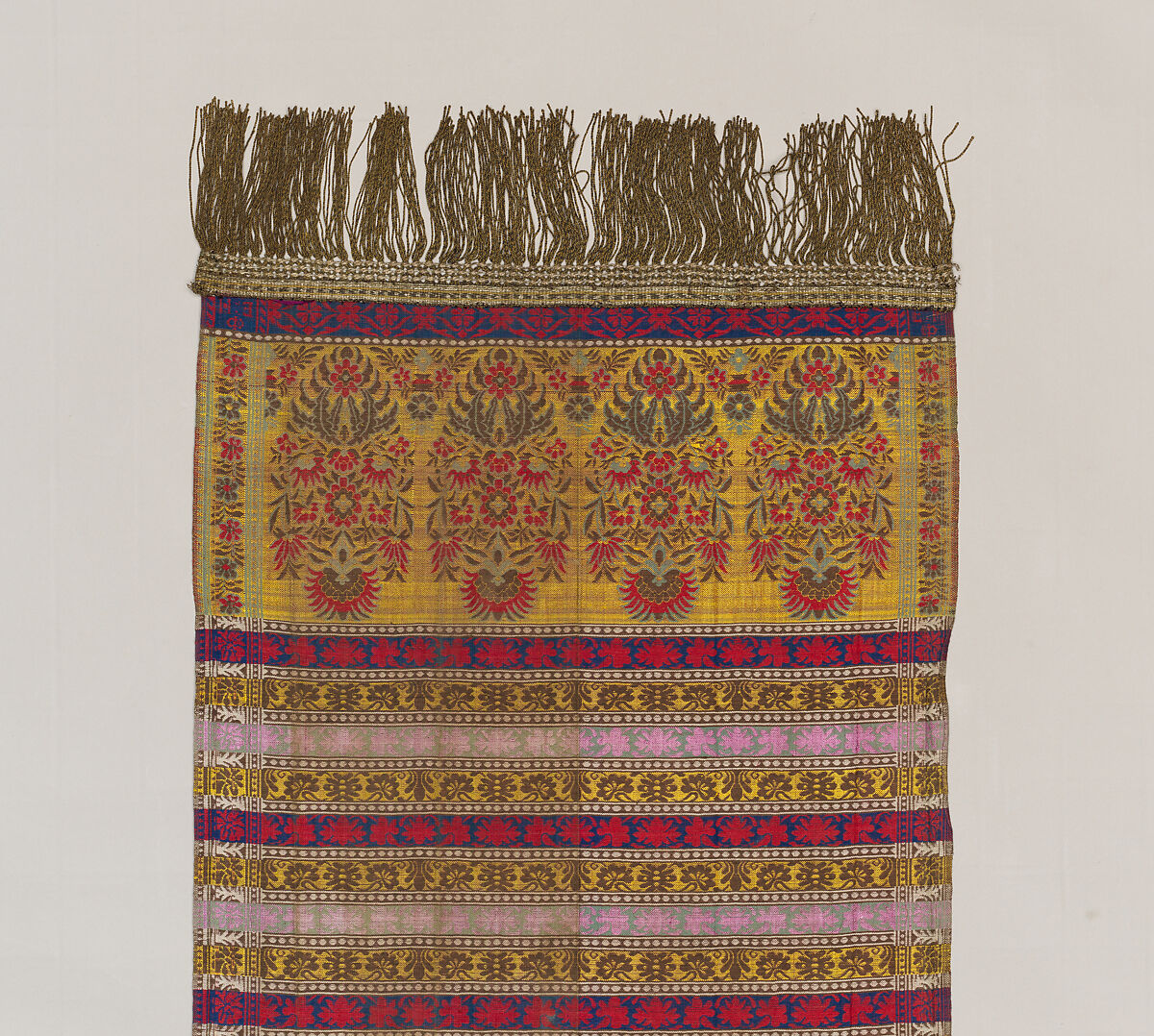 Sash, Silk and metal thread, Polish