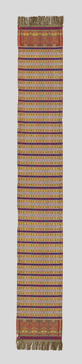 Sash, Silk and metal thread, Polish