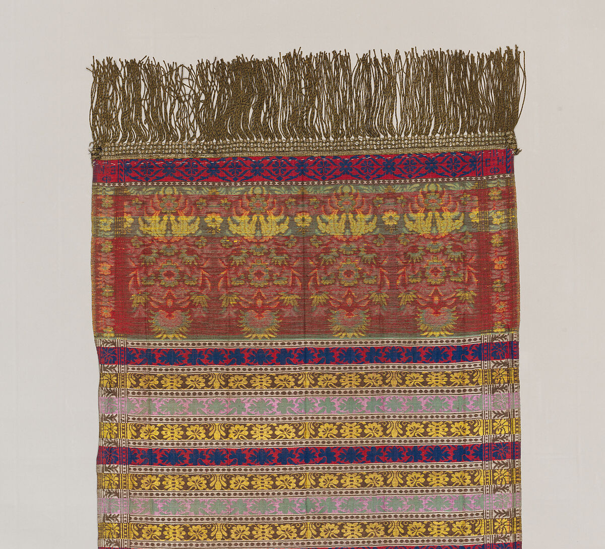 Sash, Silk and metal thread, Polish