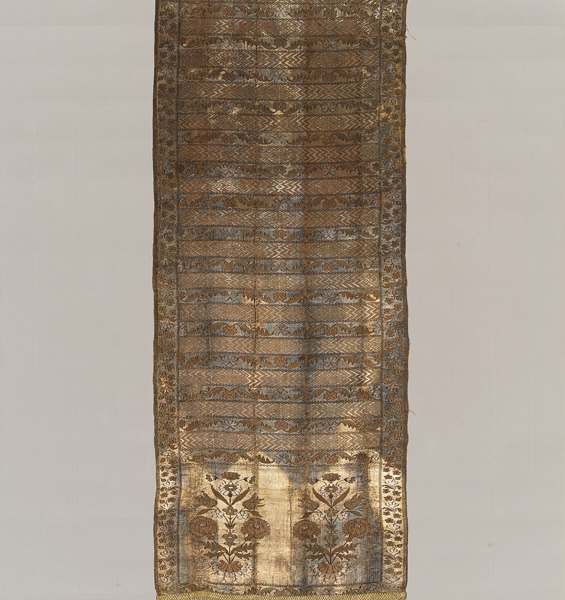 Sash, Manufactured by François Selimand (1778–1789), Silk and metal thread, Polish, Kobylka