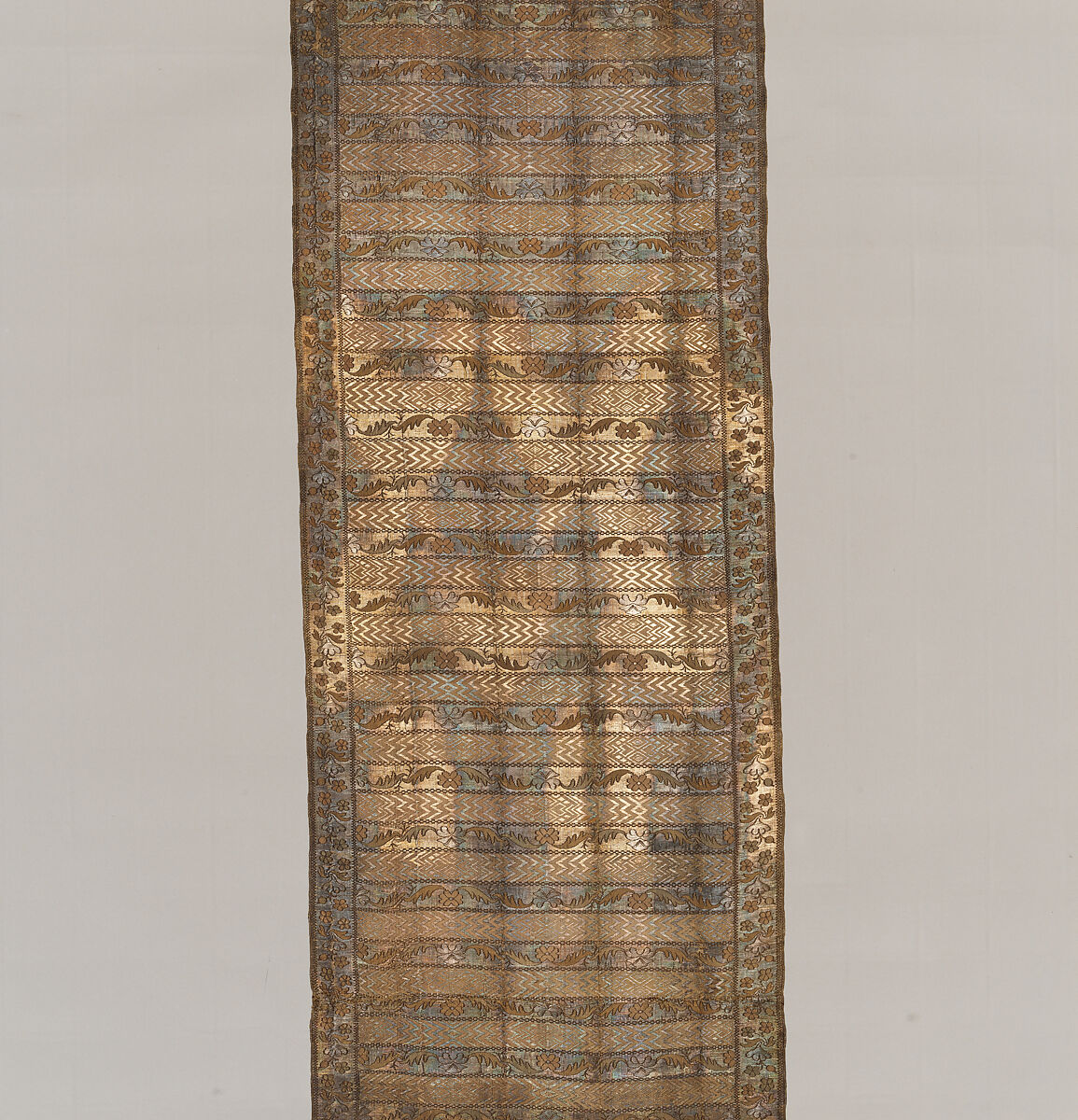 Sash, Manufactured by François Selimand (1778–1789), Silk and metal thread, Polish, Kobylka