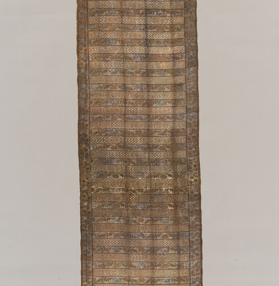 Sash, Manufactured by François Selimand (1778–1789), Silk and metal thread, Polish, Kobylka