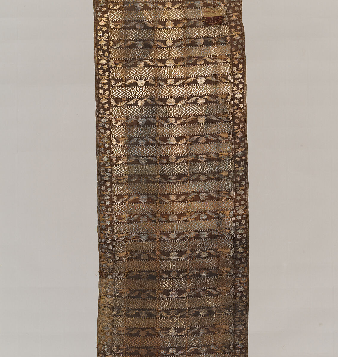 Sash, Manufactured by François Selimand (1778–1789), Silk and metal thread, Polish, Kobylka