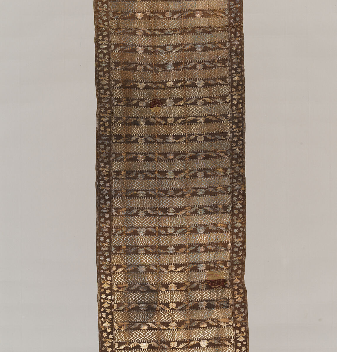 Sash, Manufactured by François Selimand (1778–1789), Silk and metal thread, Polish, Kobylka