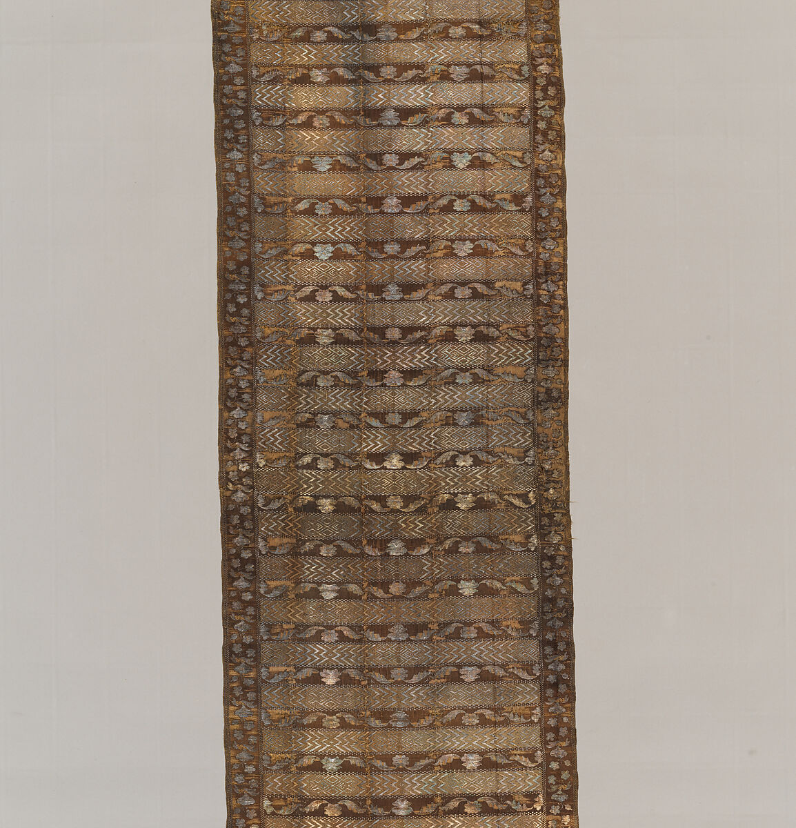 Sash, Manufactured by François Selimand (1778–1789), Silk and metal thread, Polish, Kobylka