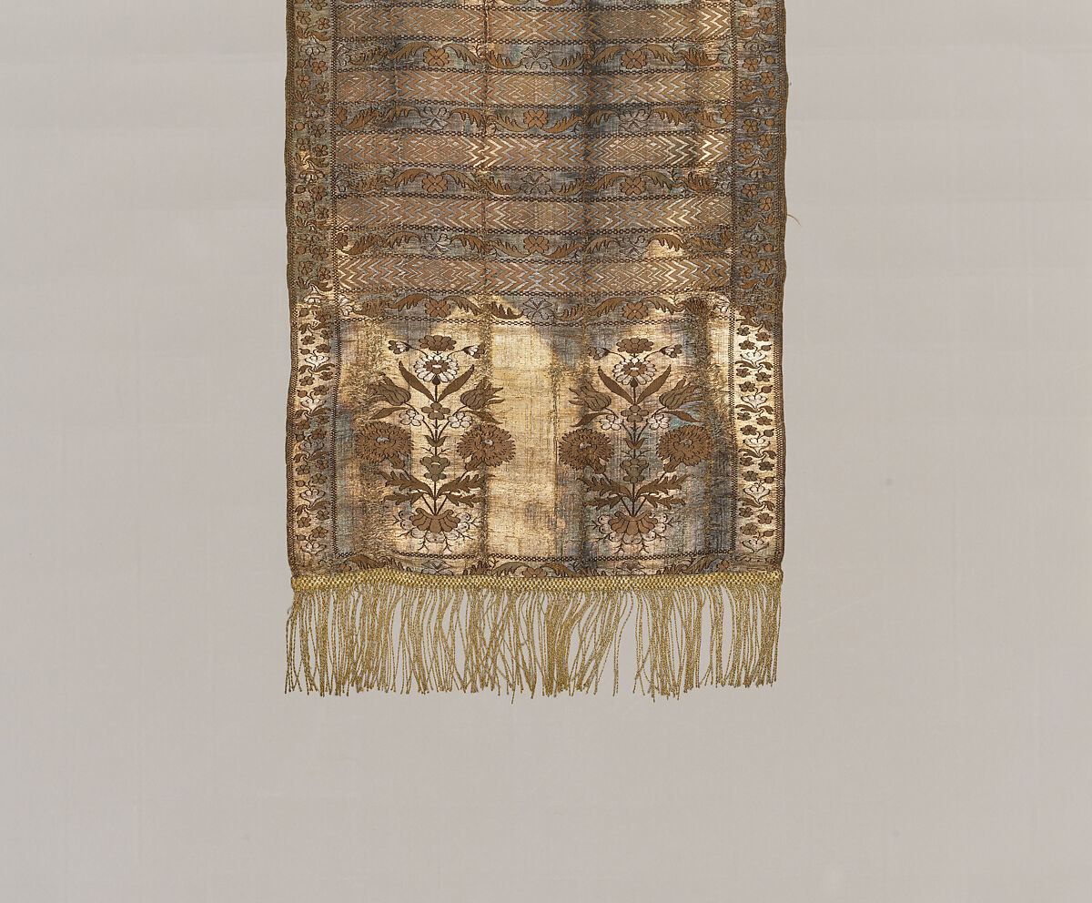 Sash, Manufactured by François Selimand (1778–1789), Silk and metal thread, Polish, Kobylka