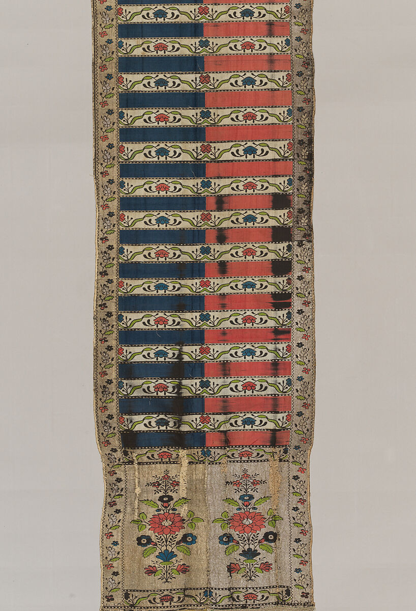 Sash, Manufactured by François Selimand (1778–1789), Silk and metal thread, Polish, Kobylka