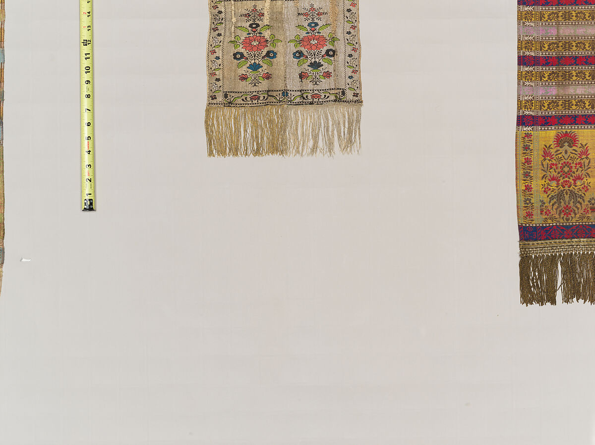 Sash, Manufactured by François Selimand (1778–1789), Silk and metal thread, Polish, Kobylka