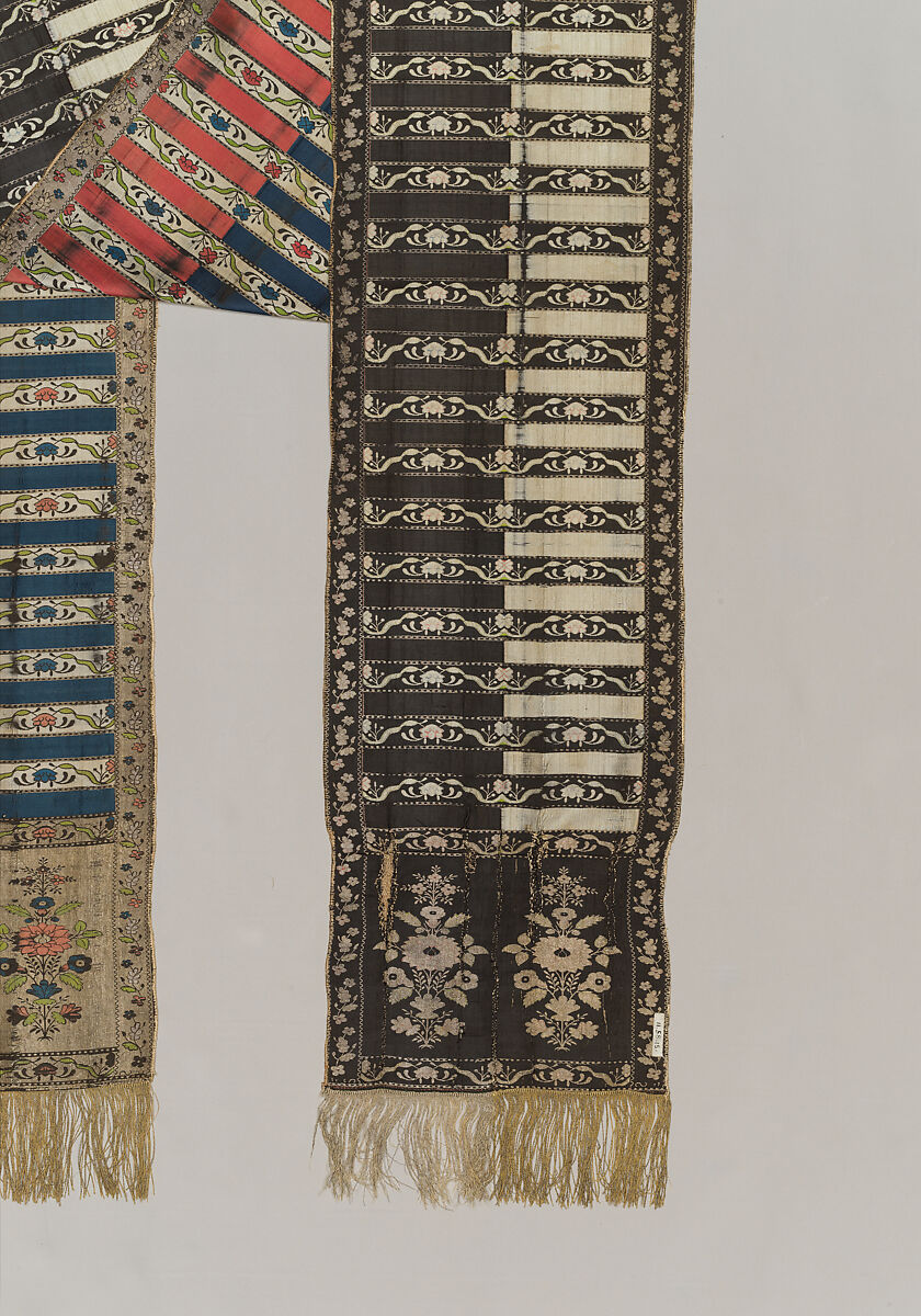 Sash, Manufactured by François Selimand (1778–1789), Silk and metal thread, Polish, Kobylka