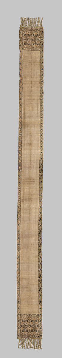 Sash, Leo Madjarski, Silk and metal thread, Polish, Sluck
