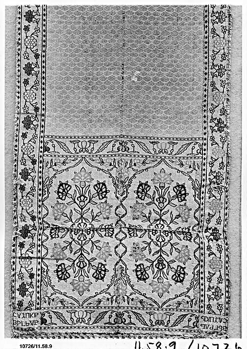 Sash, Leo Madjarski, Silk and metal thread, Polish, Sluck