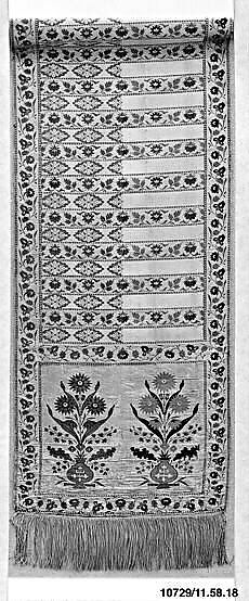 Sash, Silk and metal thread, Polish 