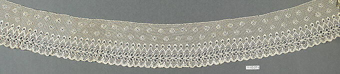 Fragment, Bobbin lace, British, Buckinghamshire 