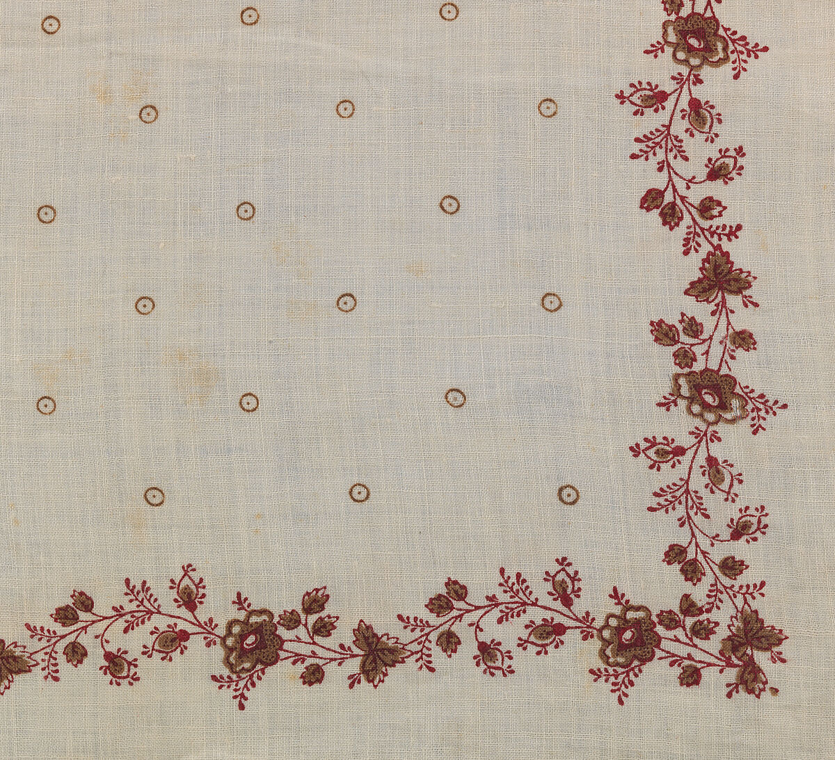 Handkerchief, Cotton, possibly British