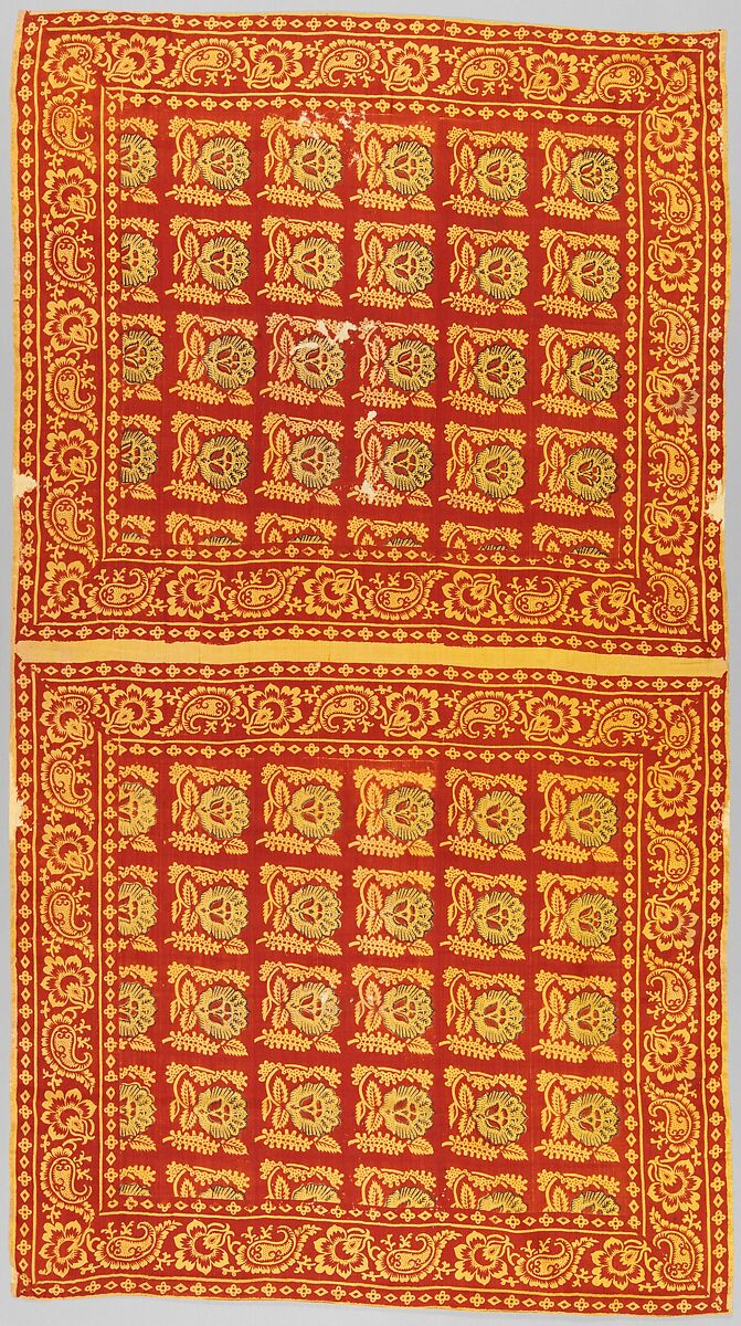 Man's handkerchief, Silk, Indian, for British market 