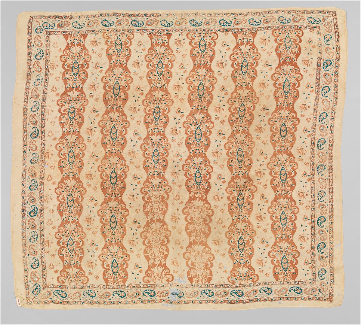 Man's handkerchief, Silk, Indian, for British market