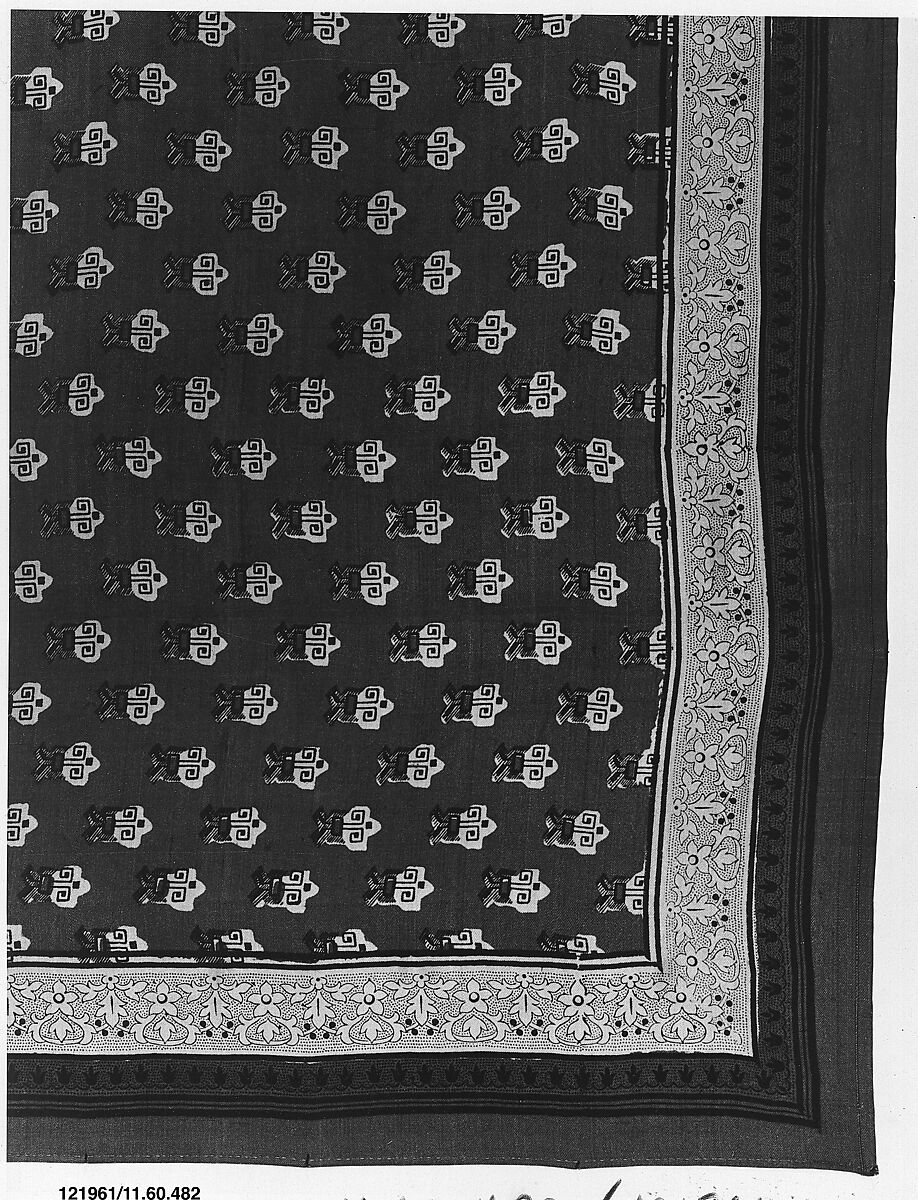 Man's handkerchief, Silk, Indian, for British market