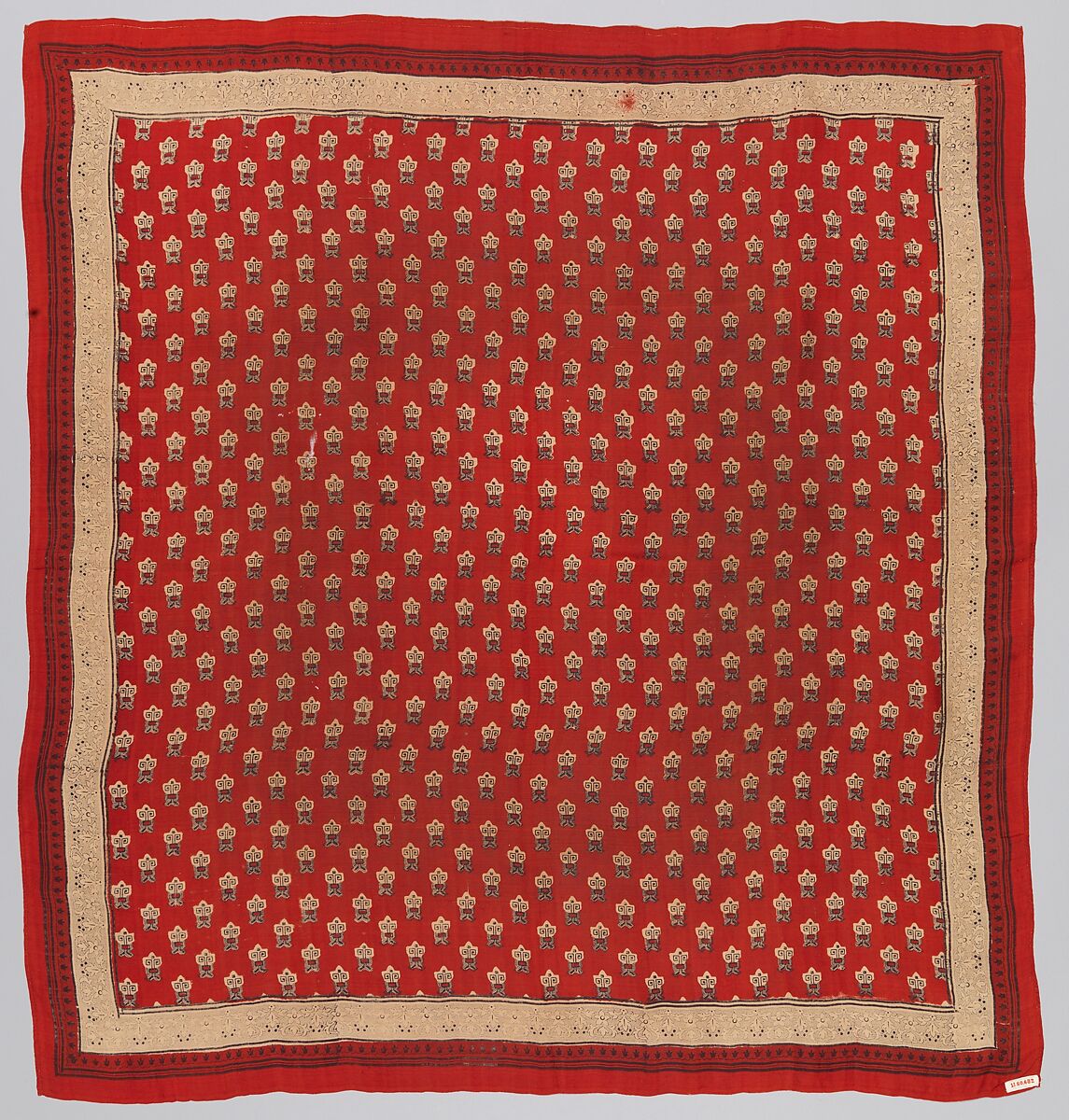 Man's handkerchief, Silk, Indian, for British market