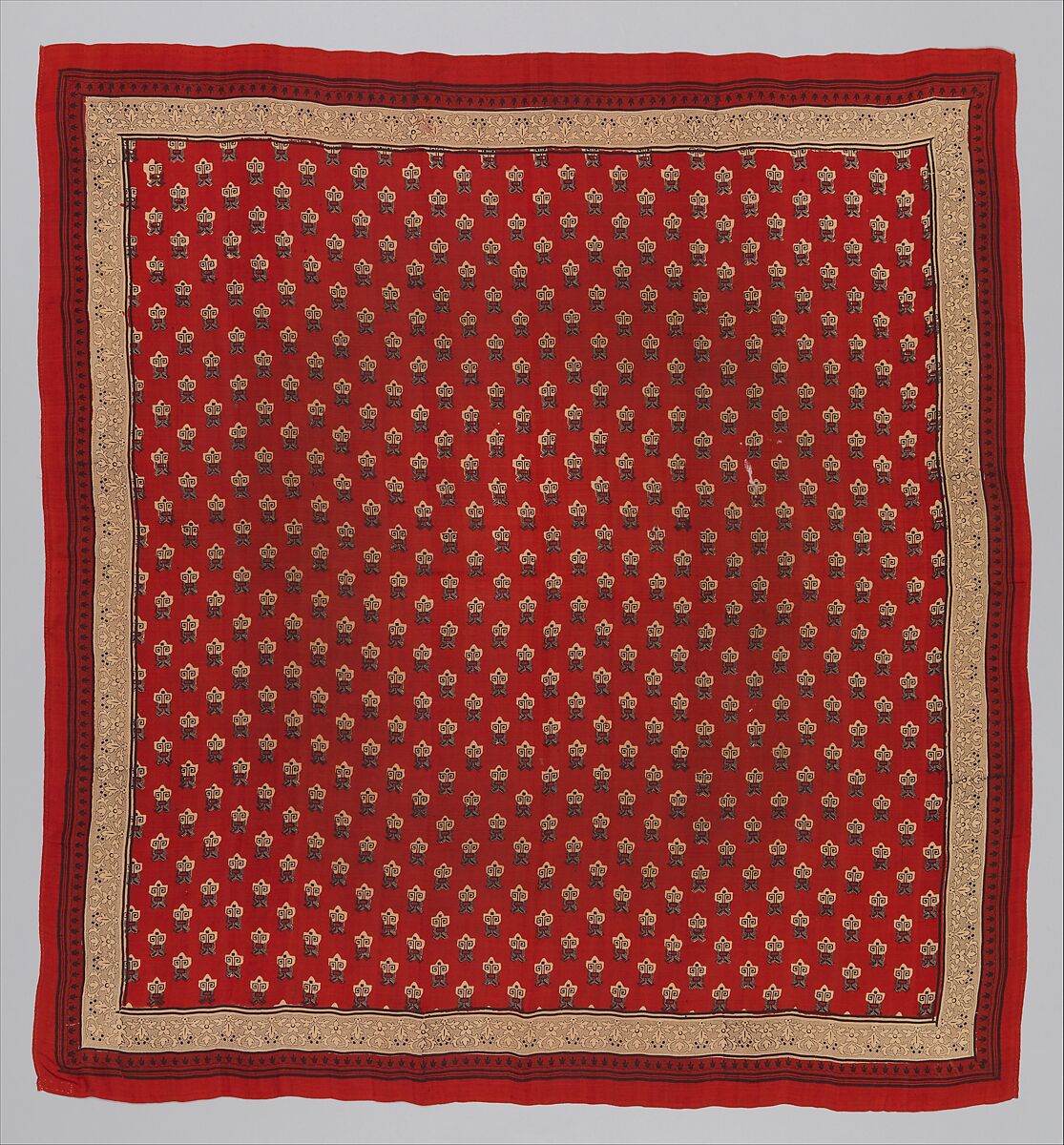 Man's handkerchief, Silk, Indian, for British market