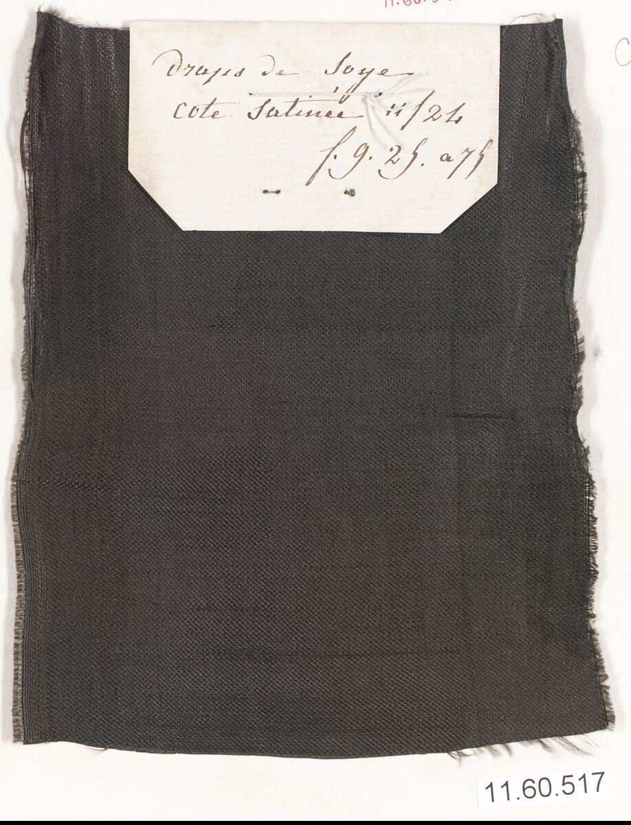 Sample, Silk, French 