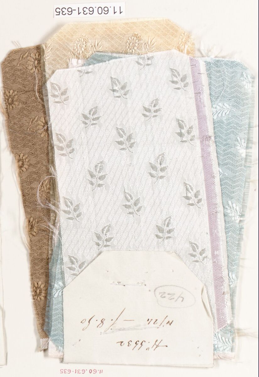 Samples (5), Silk, French