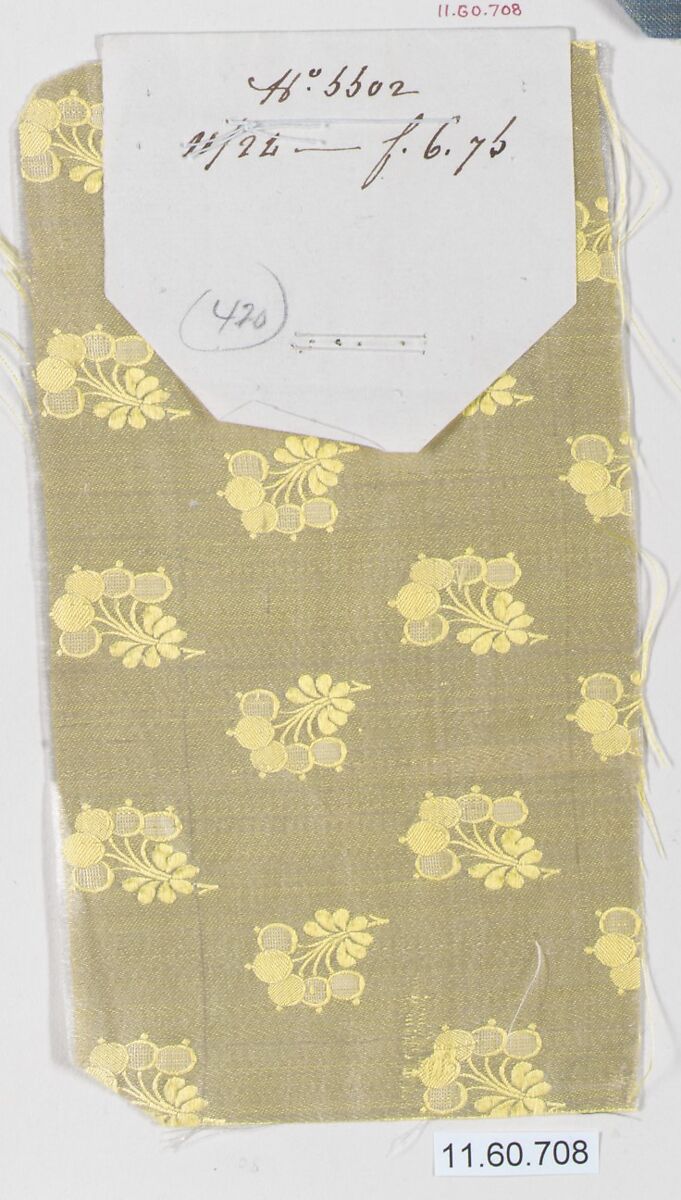 Sample, Silk, French