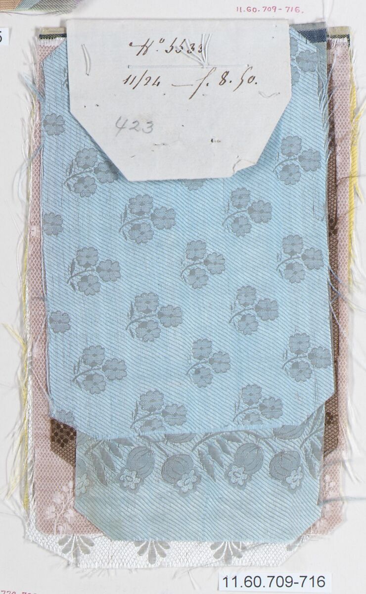 Samples (8), Silk, French 