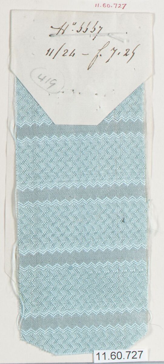 Sample, Silk, French 