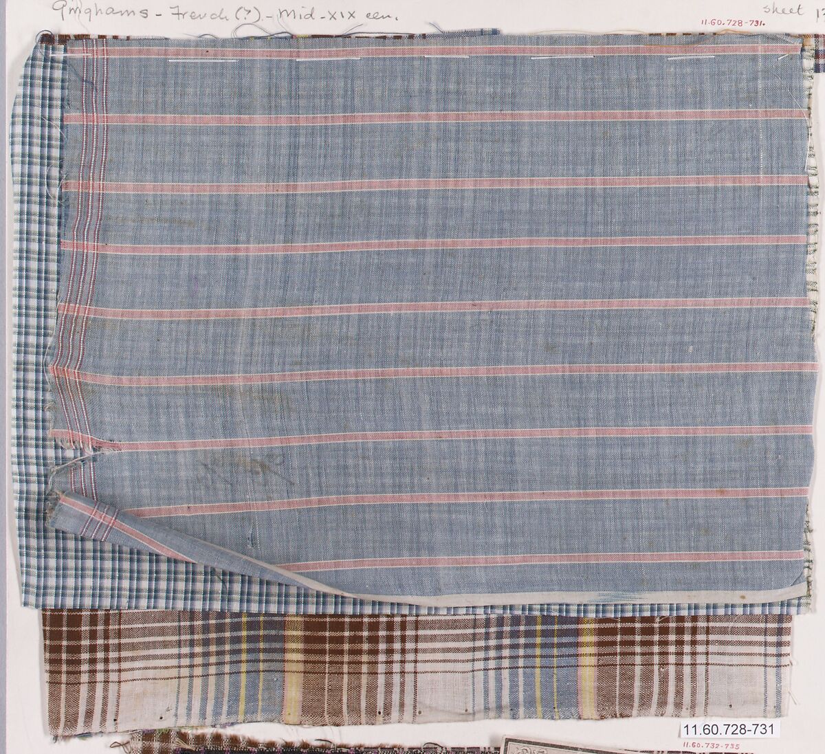Samples (4), possibly French 