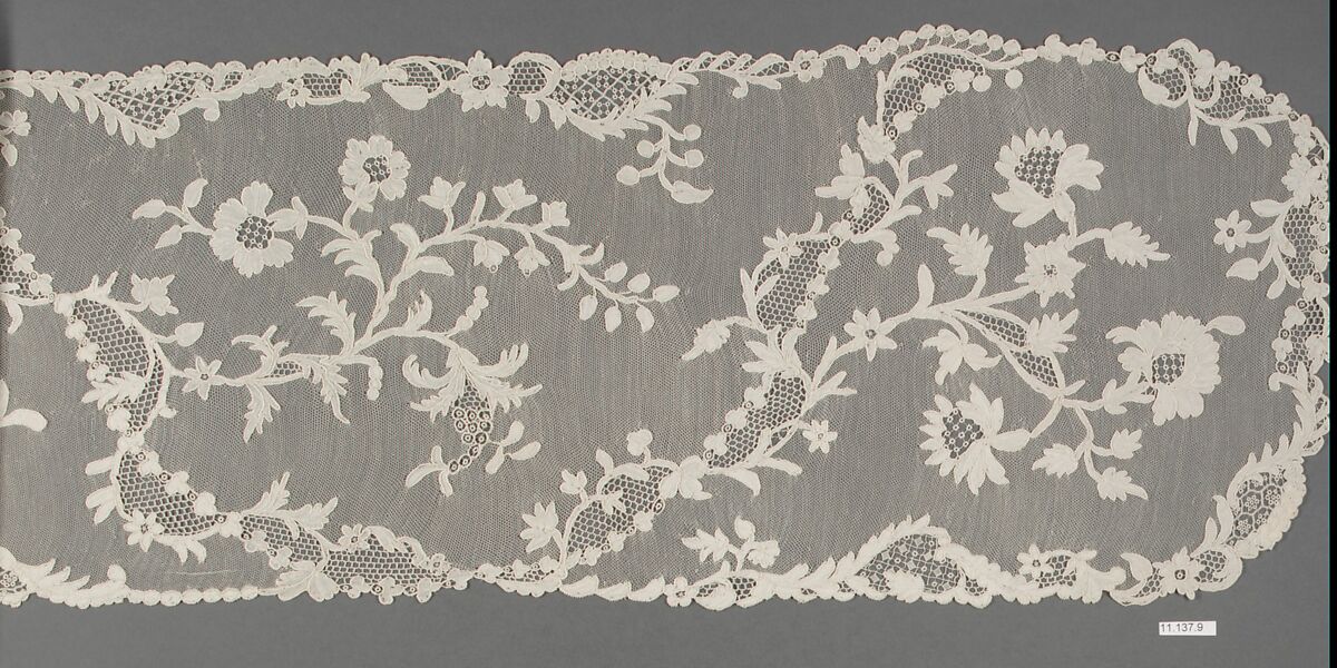 Scarf, Needle lace, French