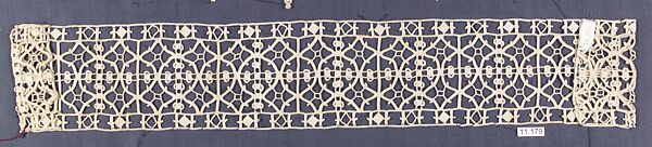 Band, Needle lace, reticello, punto avorio, Italian