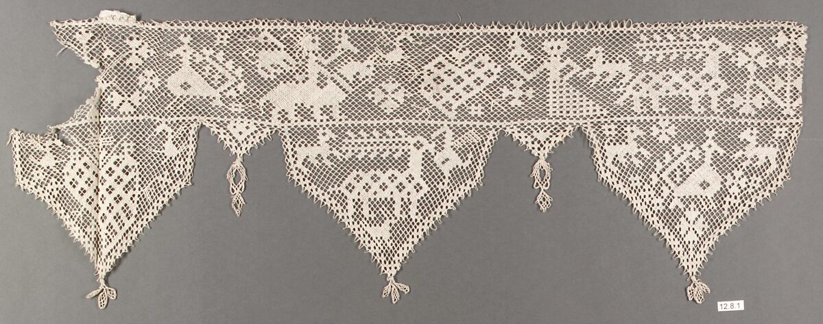 Network, Embroidered net, Italian