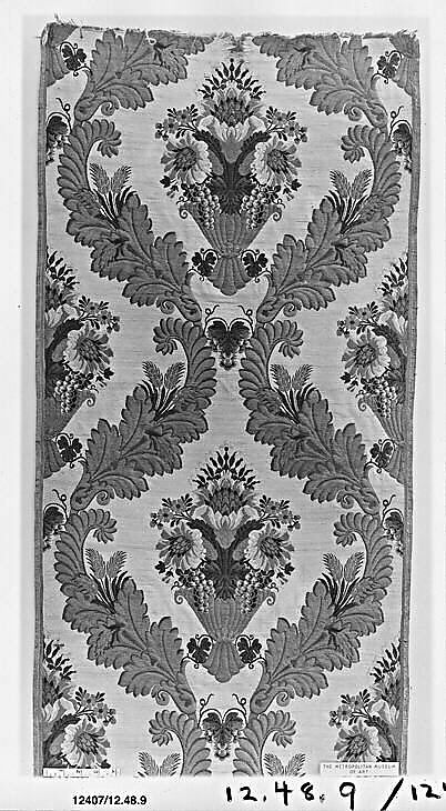 Piece, Silk and metal thread, Russian 