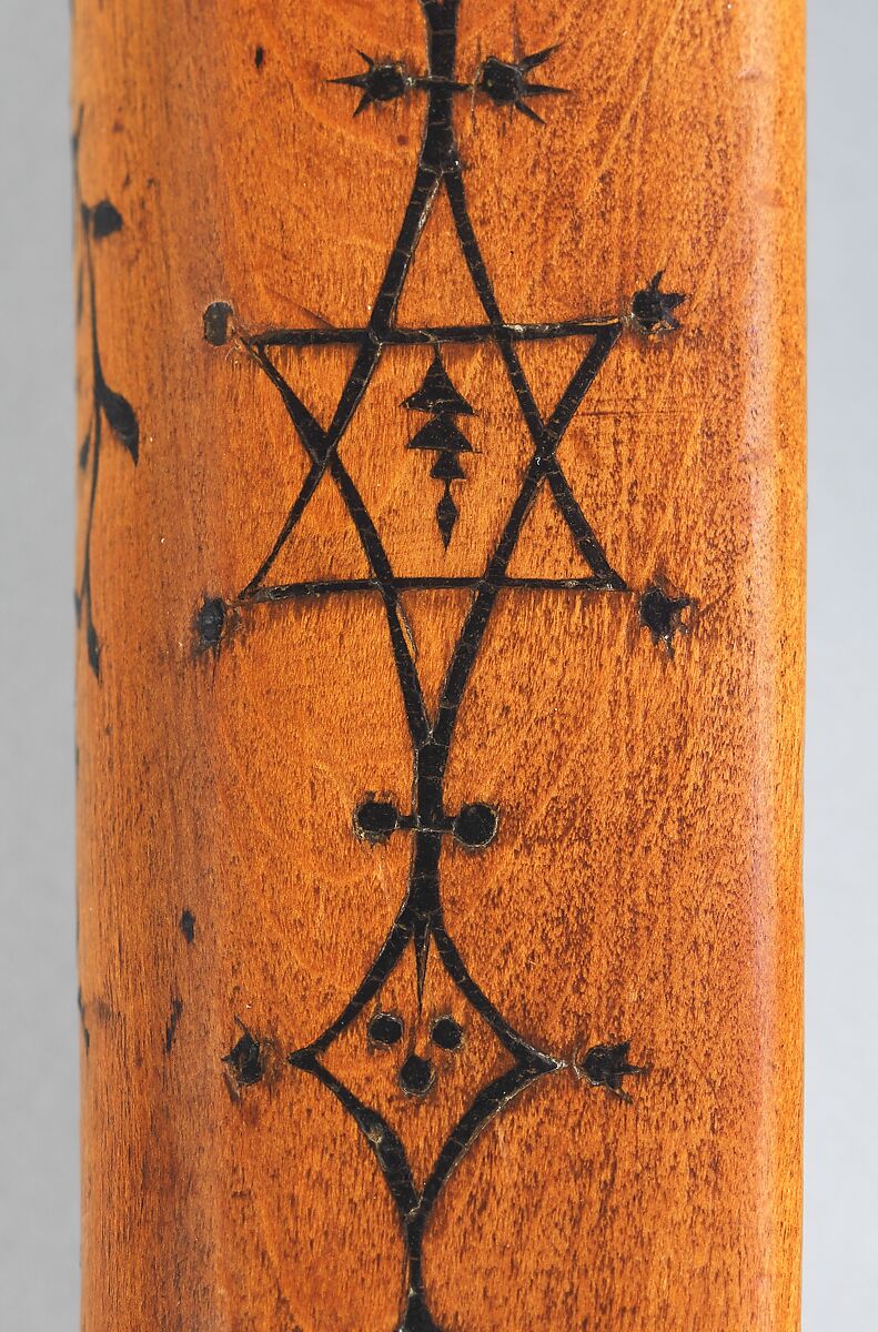 Crossbow of Count Ulrich V of Württemberg (1413–1480), Attributed to Heinrich Heid von Winterthur (probably Swiss, active Stuttgart, recorded 1453–1460), Wood (European hornbeam), horn, animal sinew, staghorn, birch bark, iron alloy, copper alloy, pigment, German, probably Stuttgart