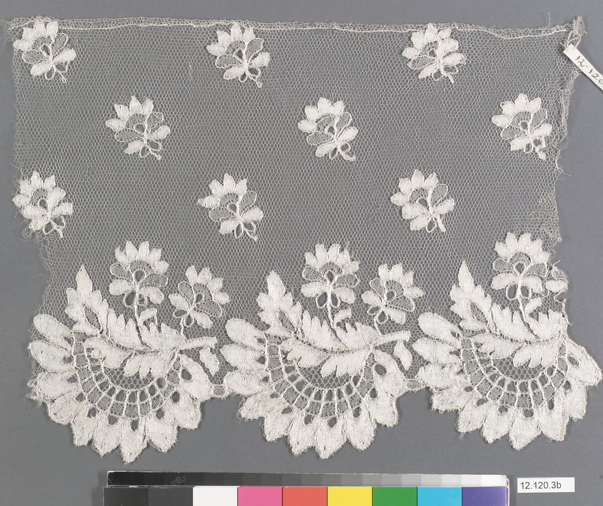 Flounce (part of a wedding veil), Bobbin lace, Spanish