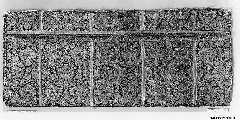 Piece, Silk and metal thread, possibly Italian