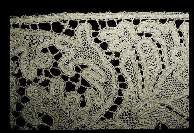 Strip (one of two), Bobbin lace, Italian