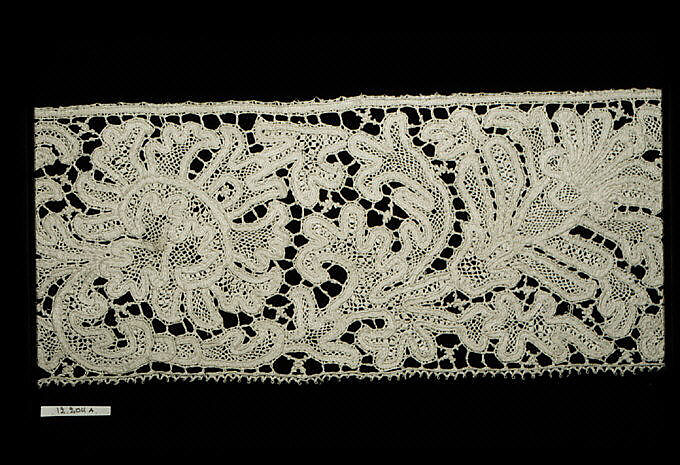 Strip (one of two), Bobbin lace, Italian 