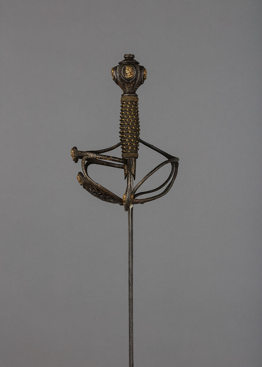 Rapier, Iron, steel, brass copper, Italian