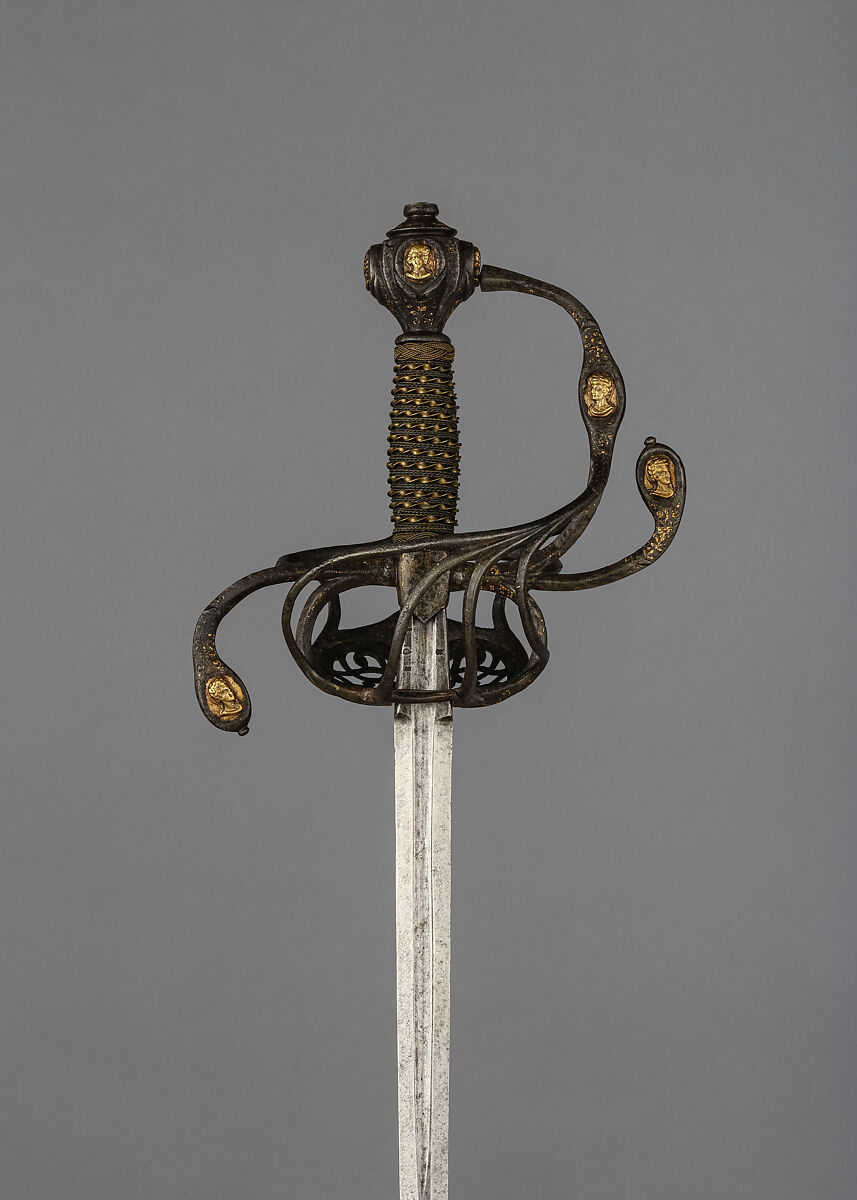 Rapier, Iron, steel, brass copper, Italian