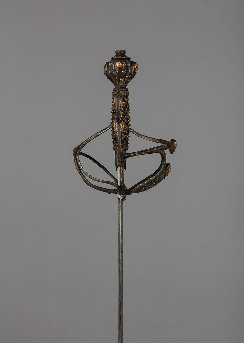 Rapier, Iron, steel, brass copper, Italian