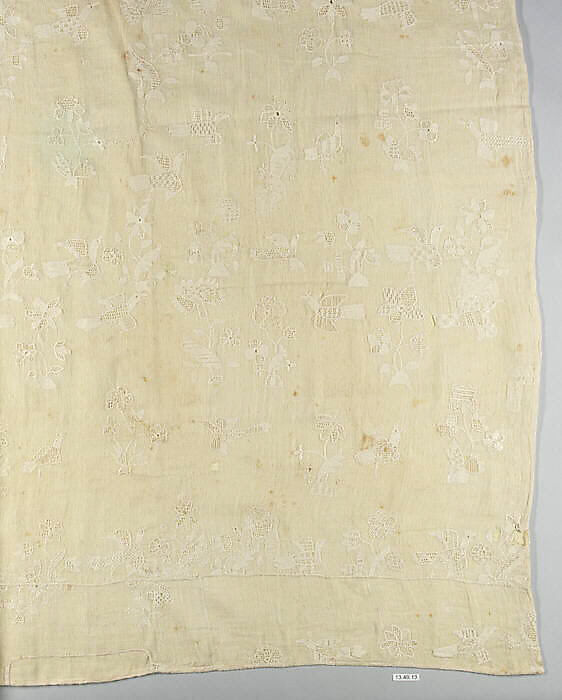Panel, Linen on cotton                                                  , British 
