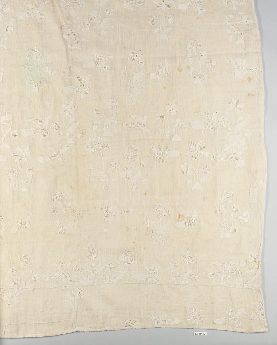 Panel, Linen on cotton                                                  , British