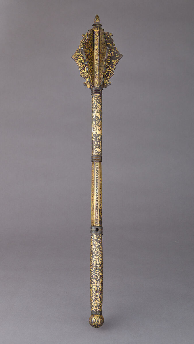 Mace Made for Henry II of France, Diego de Caias  Spanish, Steel, gold, silver, French