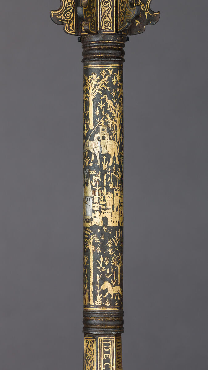 Mace Made for Henry II of France, Diego de Caias (Spanish, recorded 1535–49), Steel, gold, silver, French